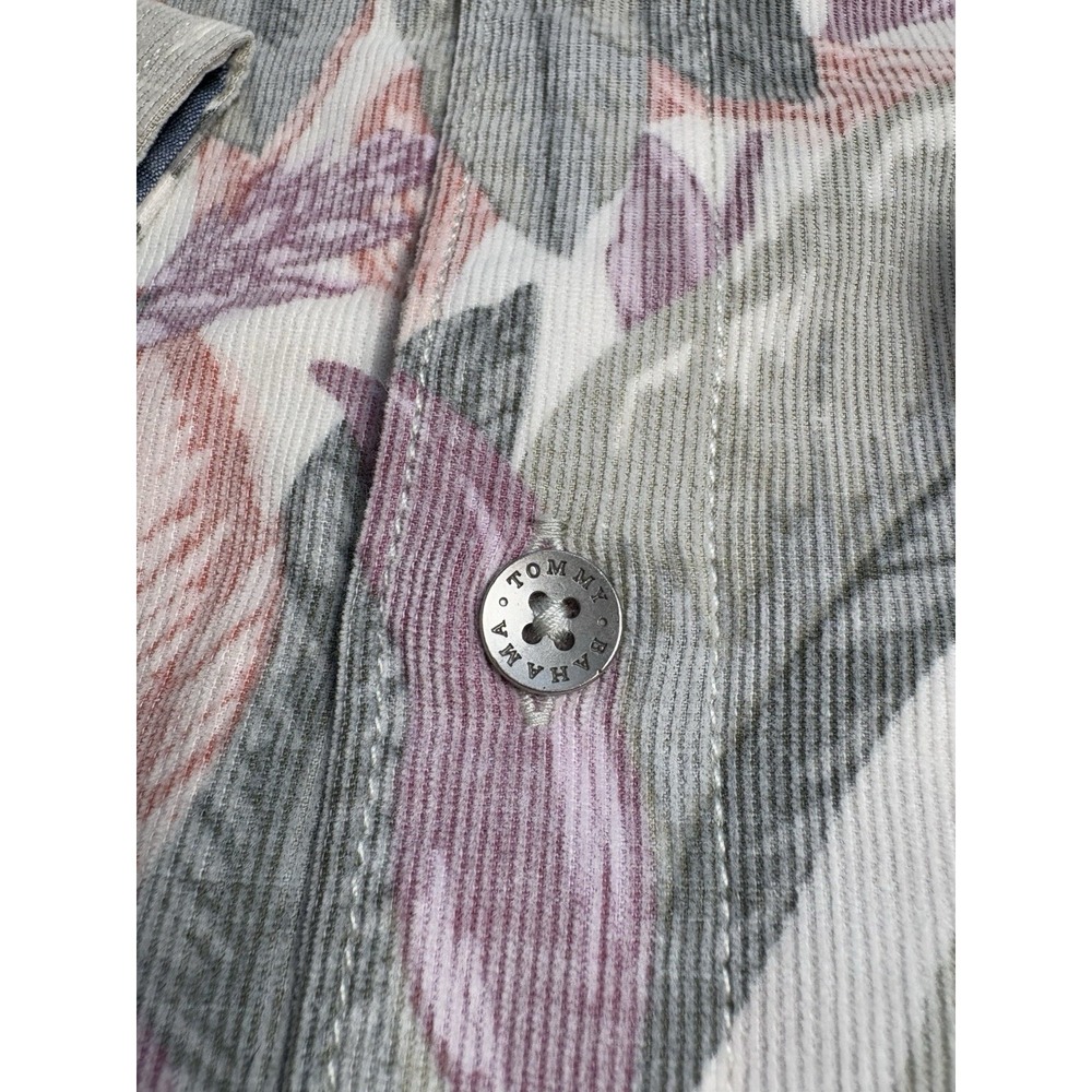 Tommy Bahama Men's XL Shirt Coastline Cord Lush Vines Sweet Chili Floral new - Picture 9 of 11